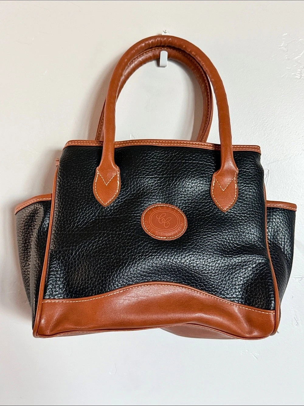 Classic Collection Tote Bag in Black & Brown Like New
